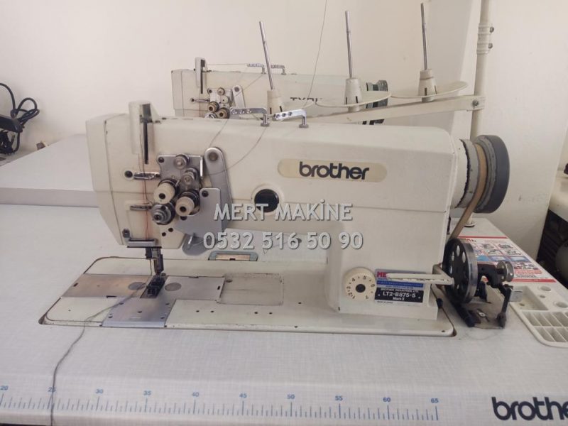 Brother BT2-B875 5 İptalli Büyük Mekik Mekanik Çift İğne Makinesi